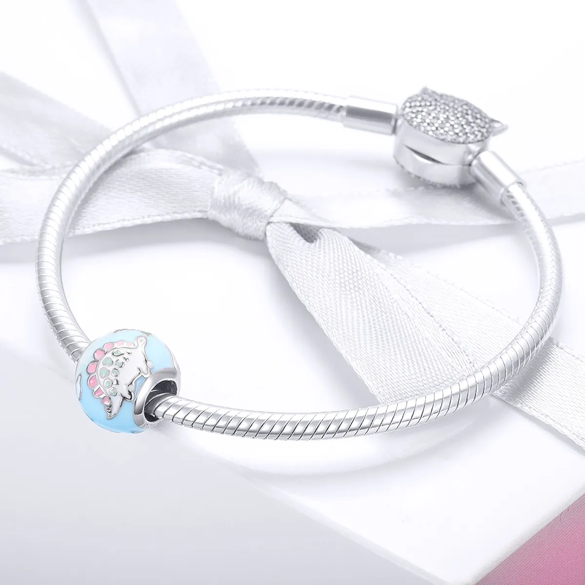 Pandora Style Silver Little Dinosaur Family Charm - SCC909