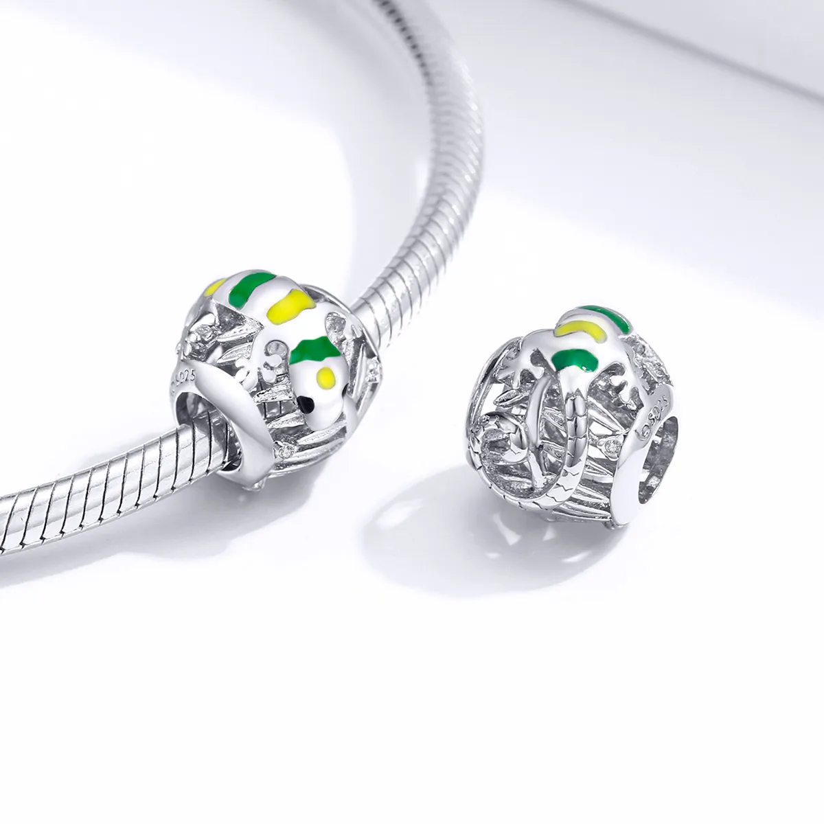 Pandora Style Silver Lizard Charm - BSC199