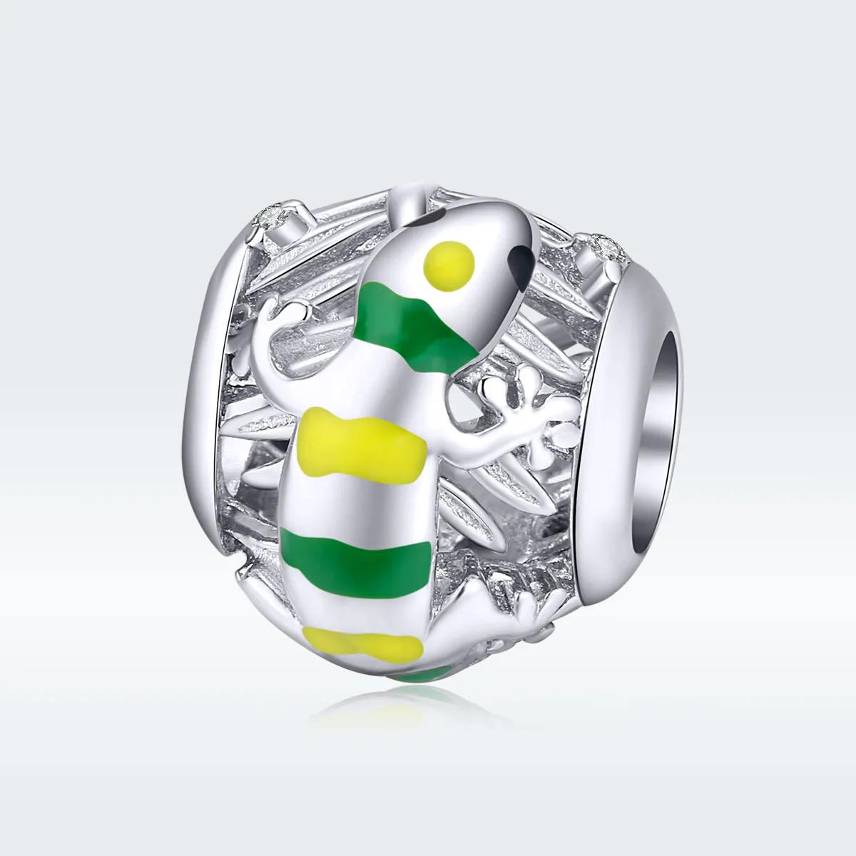 Pandora Style Silver Lizard Charm - BSC199