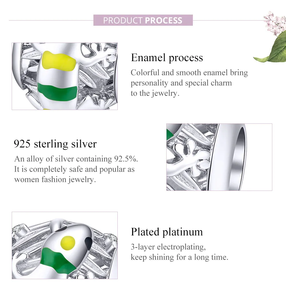 Pandora Style Silver Lizard Charm - BSC199