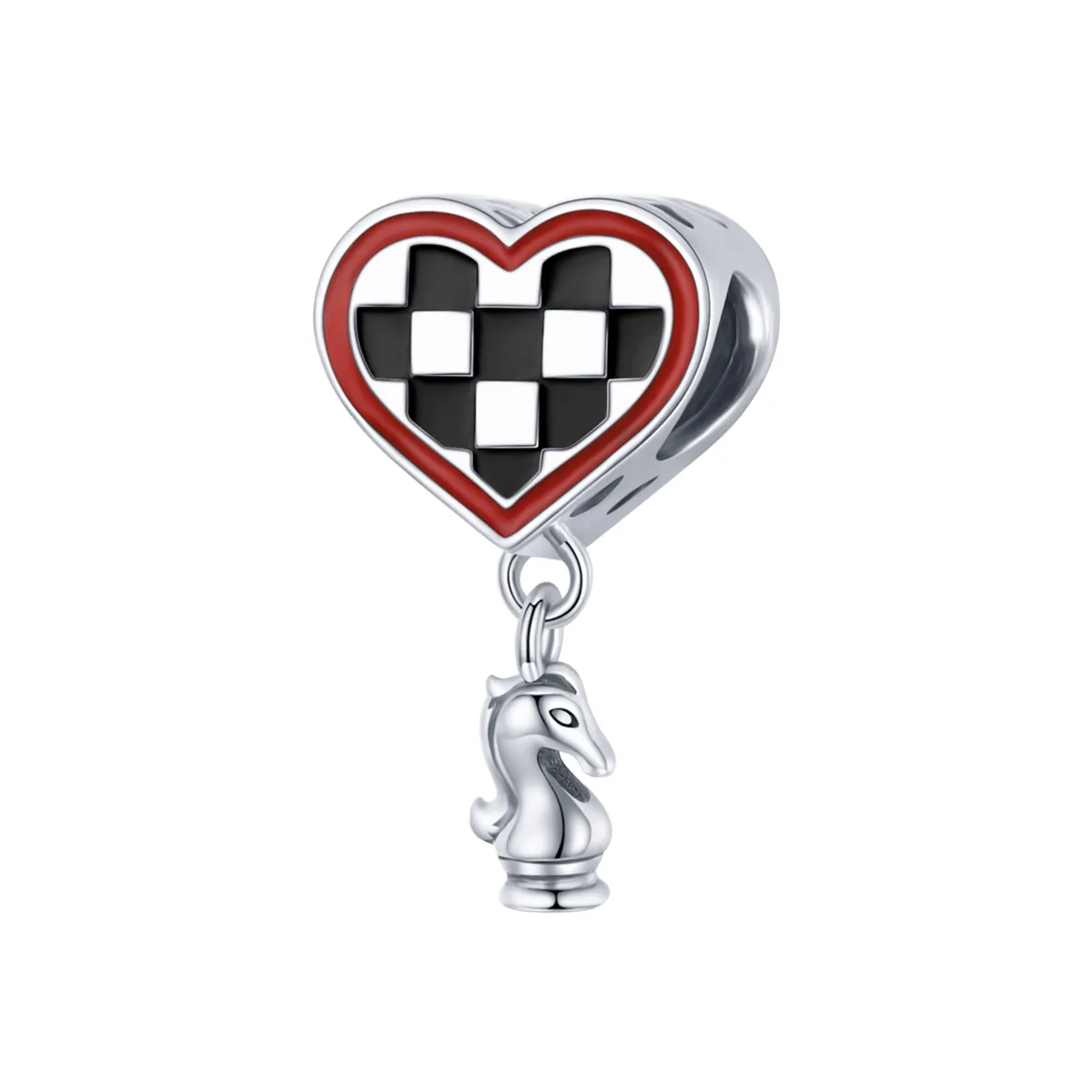 Pandora Style Silver Love Chess Charm - SCC1833