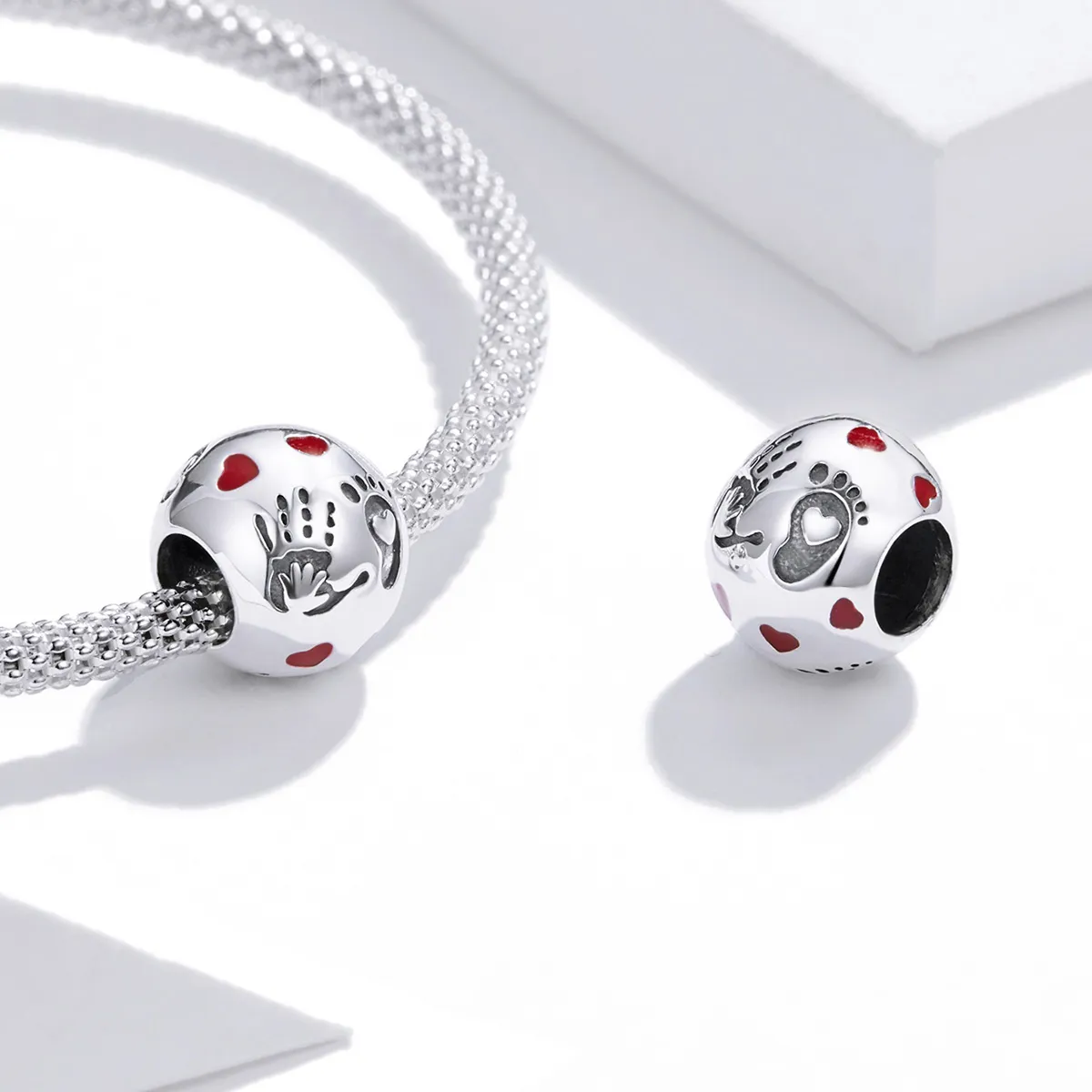 Pandora Style Silver Love In The Palm Charm - SCC1827