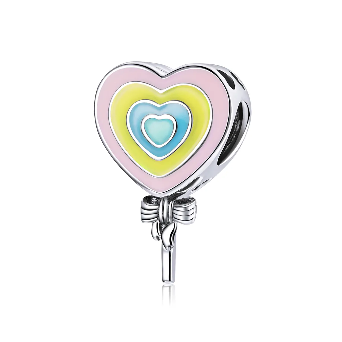 Pandora Style Silver Love Lollipop Charm - SCC1746