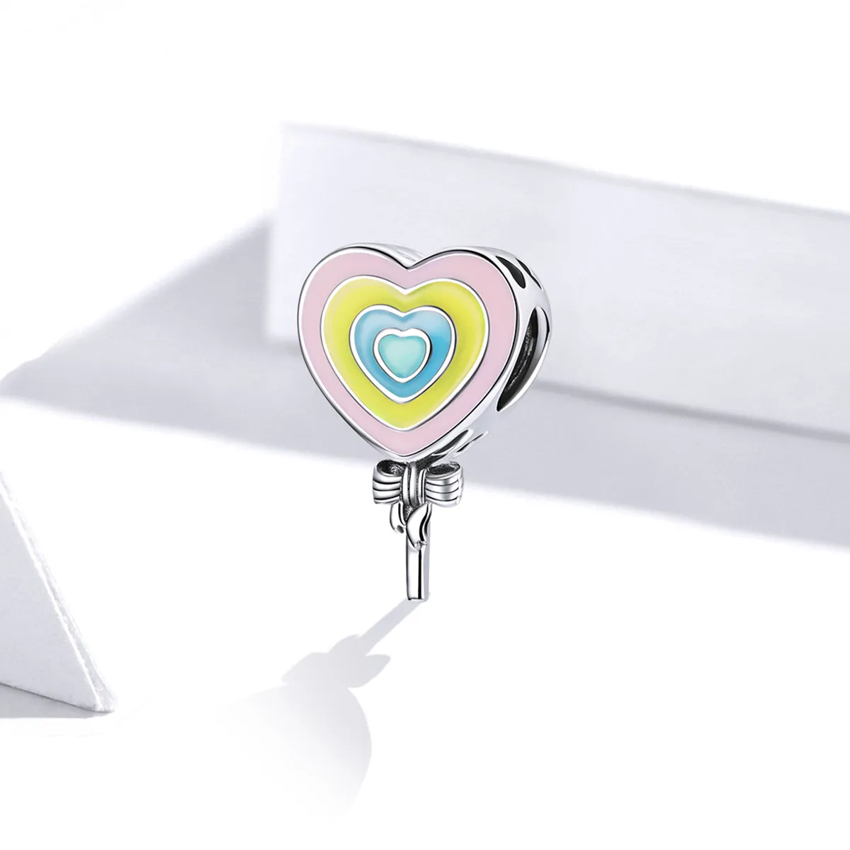 Pandora Style Silver Love Lollipop Charm - SCC1746