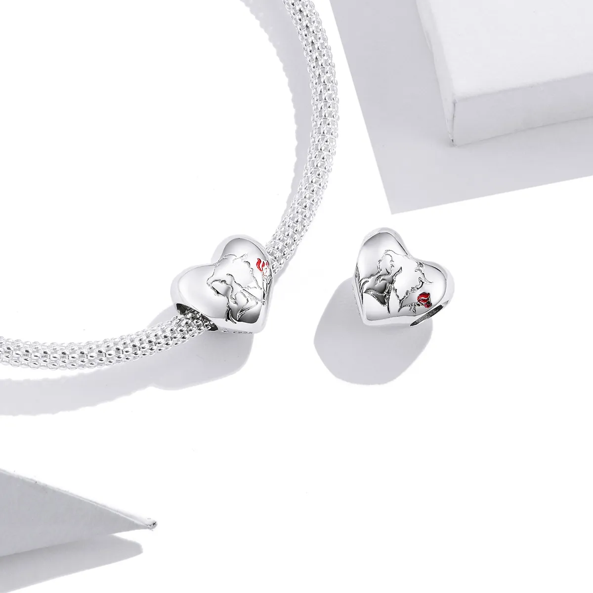 Pandora Style Silver Love Sketch Charm - BSC321