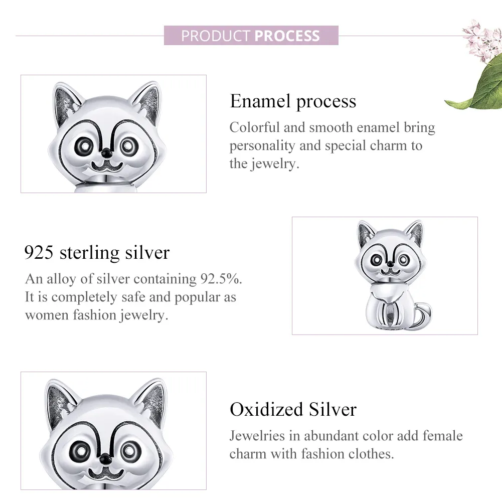 Pandora Style Silver Lovely Dog Charm - SCC1829