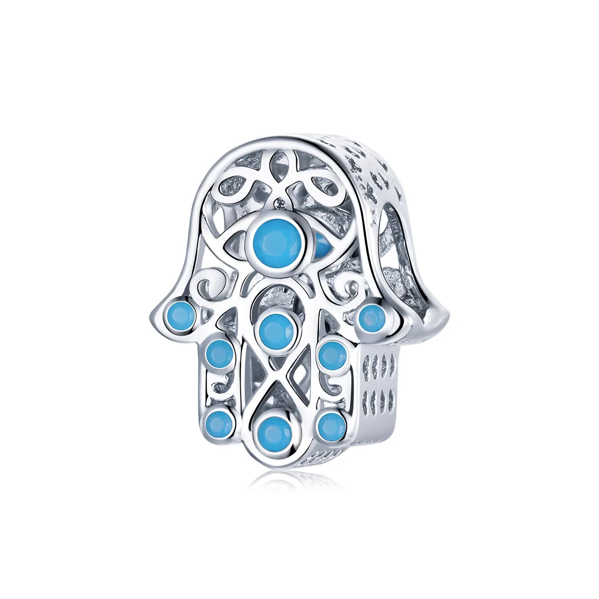 Pandora Style Silver Lucky Hand Charm - SCC1757