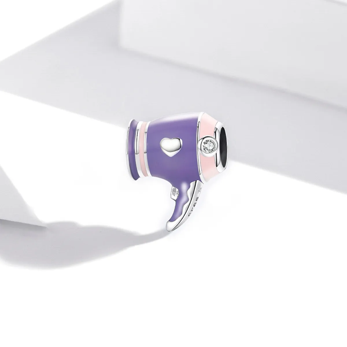 Pandora Style Silver Mini Hair Dryer Charm - SCC1865