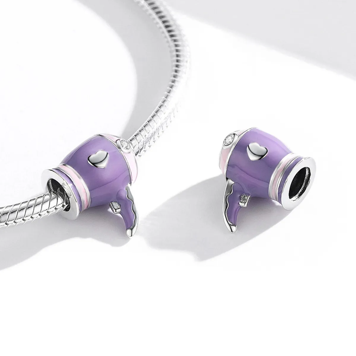 Pandora Style Silver Mini Hair Dryer Charm - SCC1865