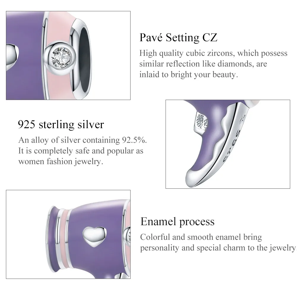 Pandora Style Silver Mini Hair Dryer Charm - SCC1865
