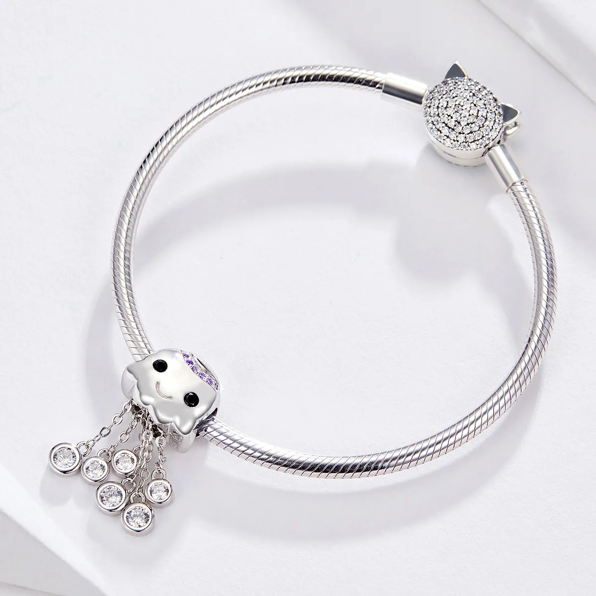 Pandora Style Silver Octopus Charm - BSC081