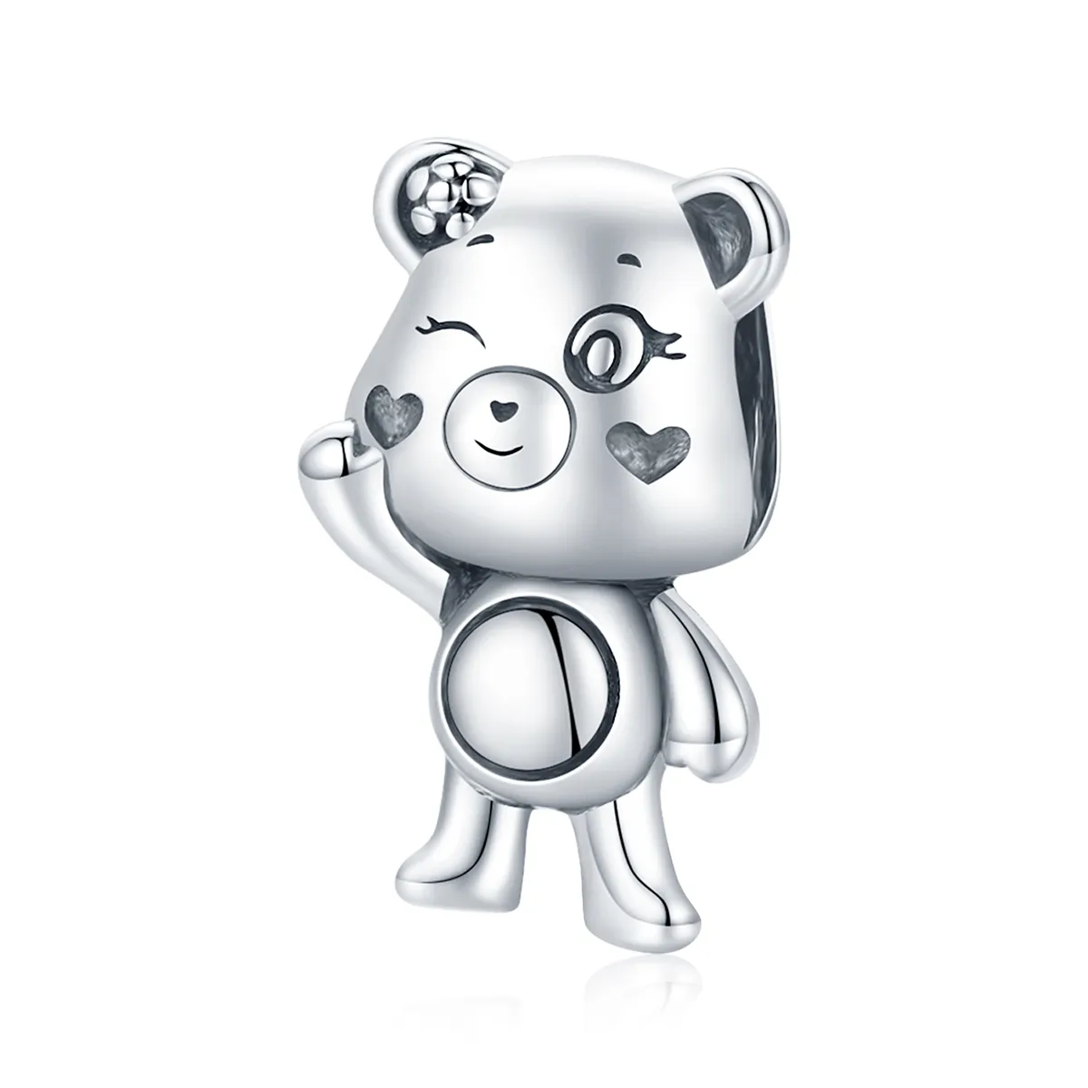 Pandora Style Silver Playful Bear Charm - SCC1870