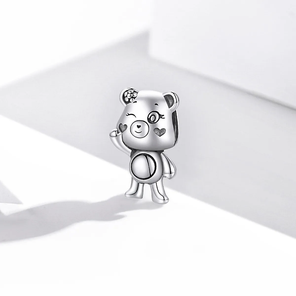 Pandora Style Silver Playful Bear Charm - SCC1870