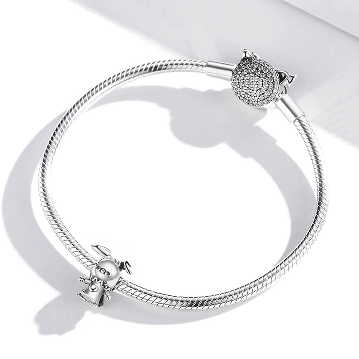 Pandora Style Silver Playful Rabbit Charm - SCC1867