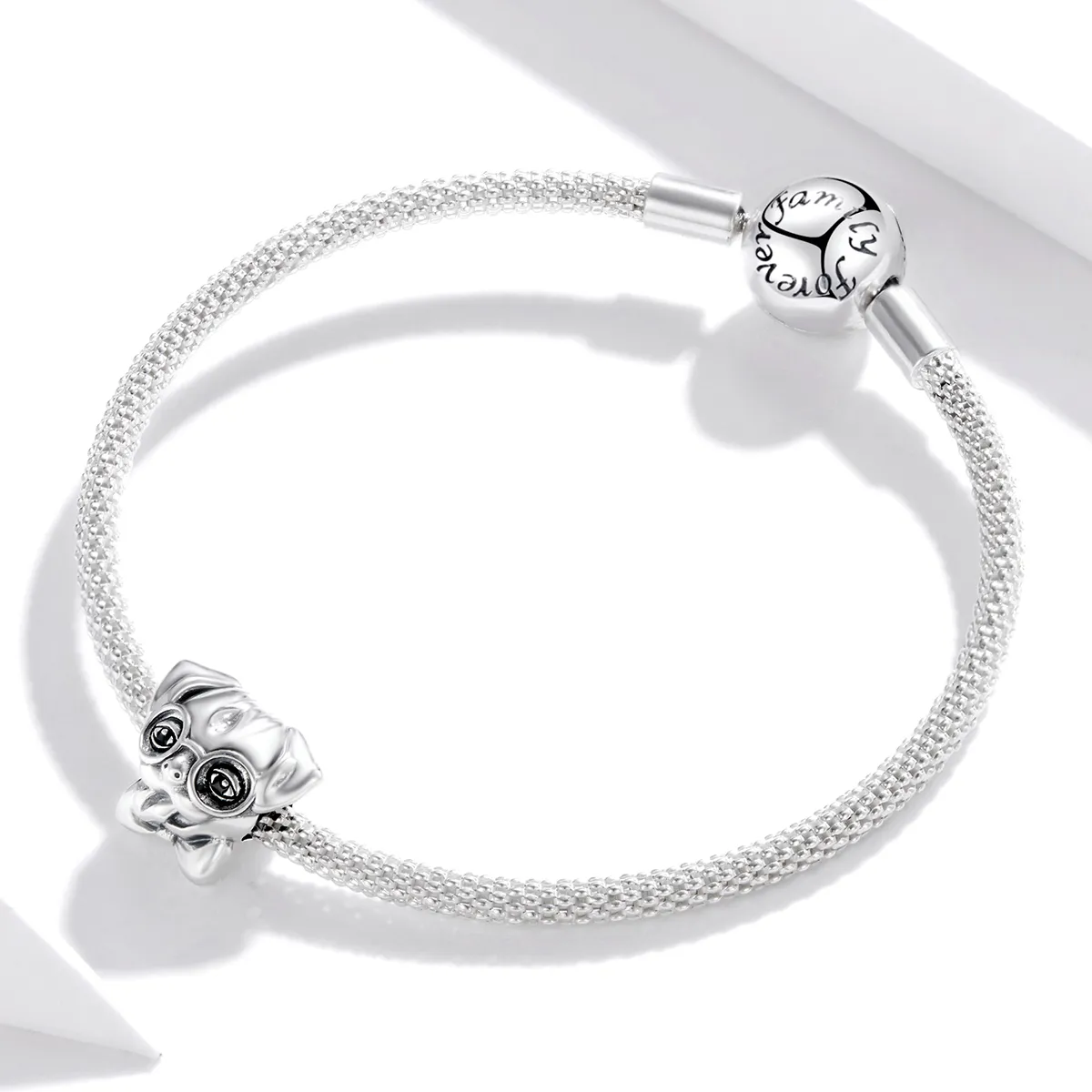 Pandora Style Silver Pug Charm - SCC1626