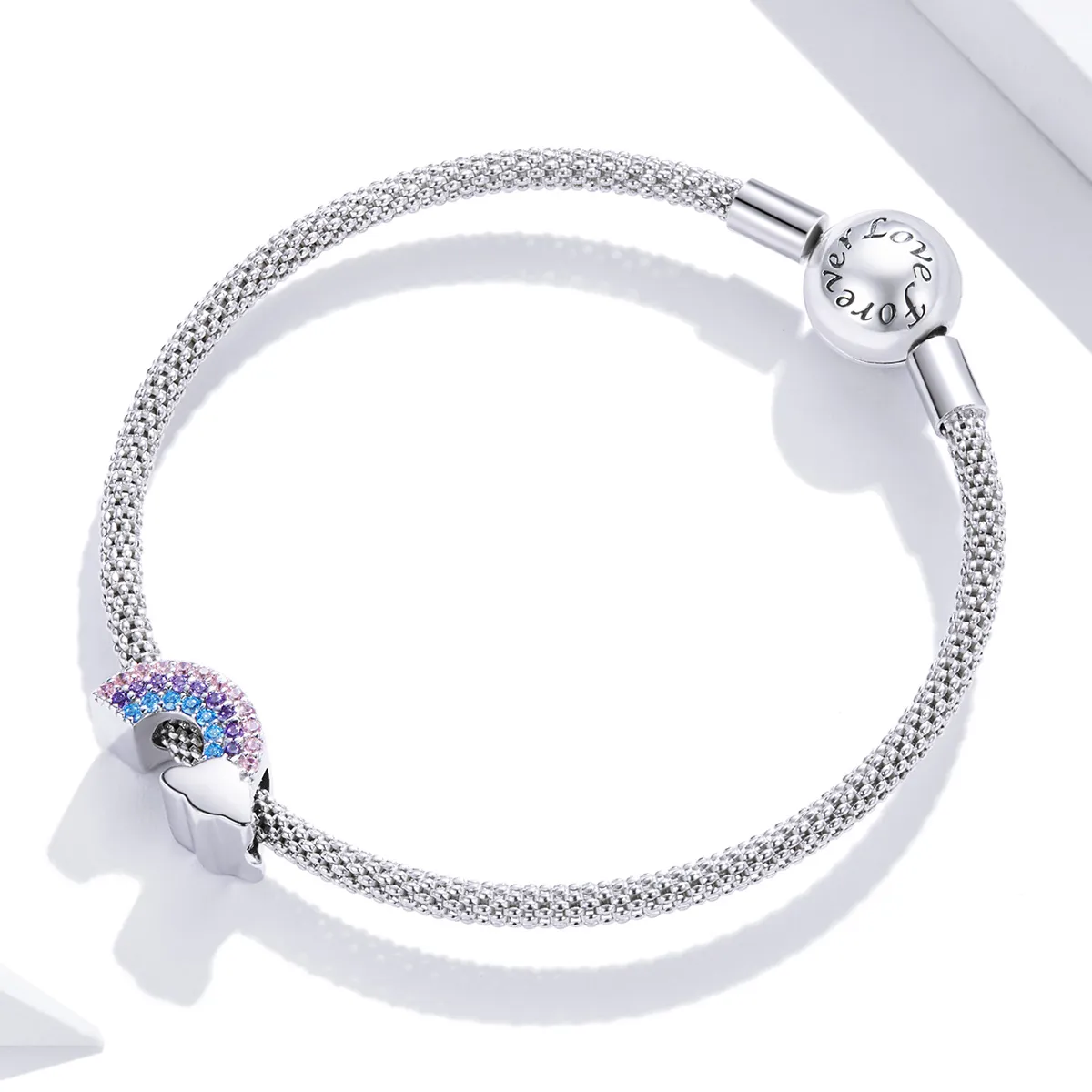 Pandora Style Silver Rainbow Bridge Charm - SCC1788