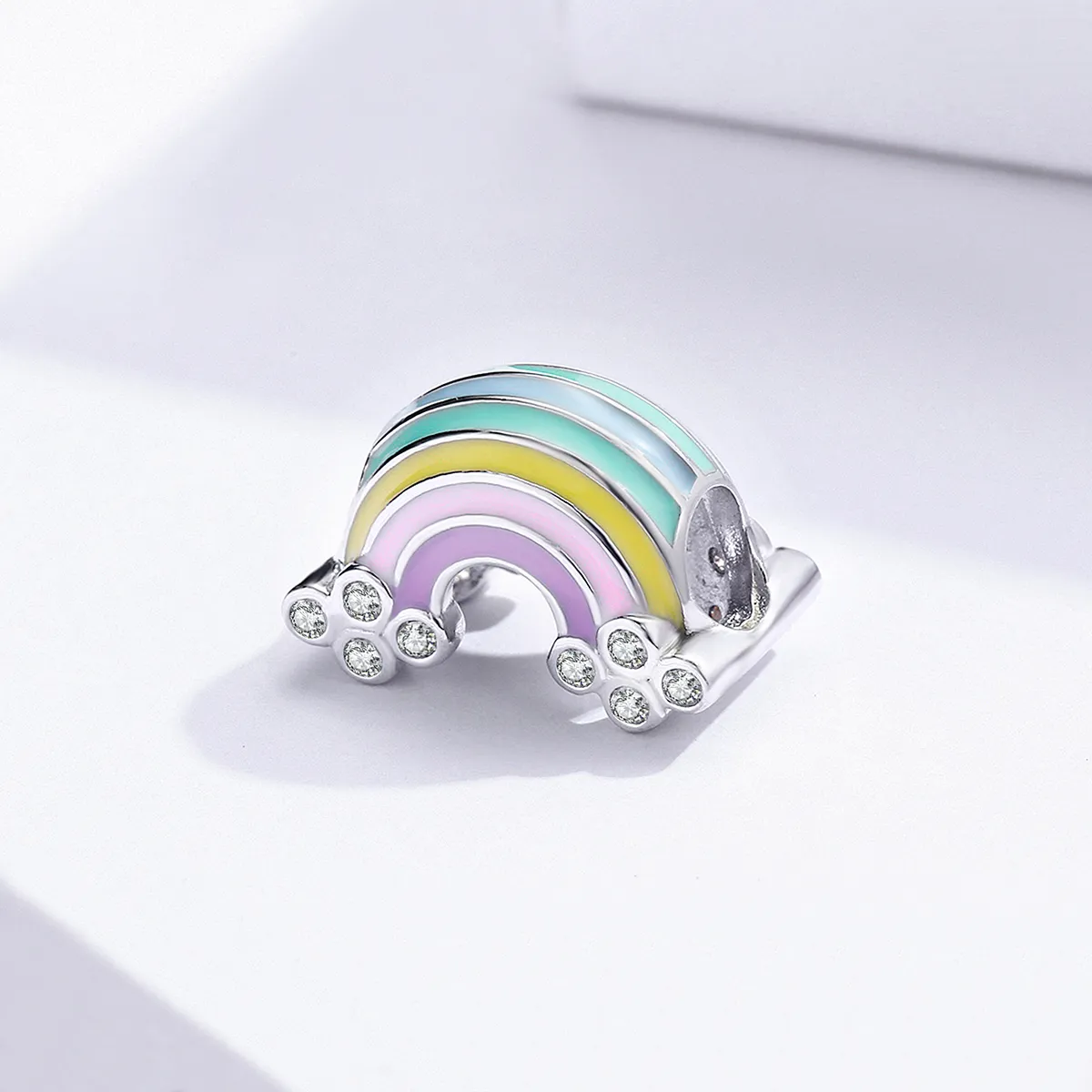 Pandora Style Silver Rainbow Charm - SCC1425