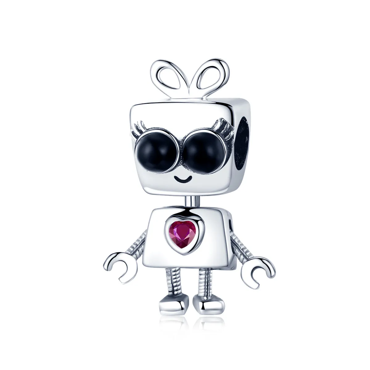 Pandora Style Silver Robot Didi Charm - SCC885