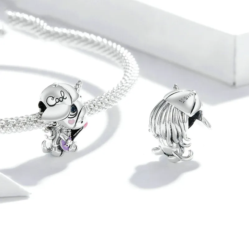 Pandora Style Silver rock unicorn Charm - SCC1630