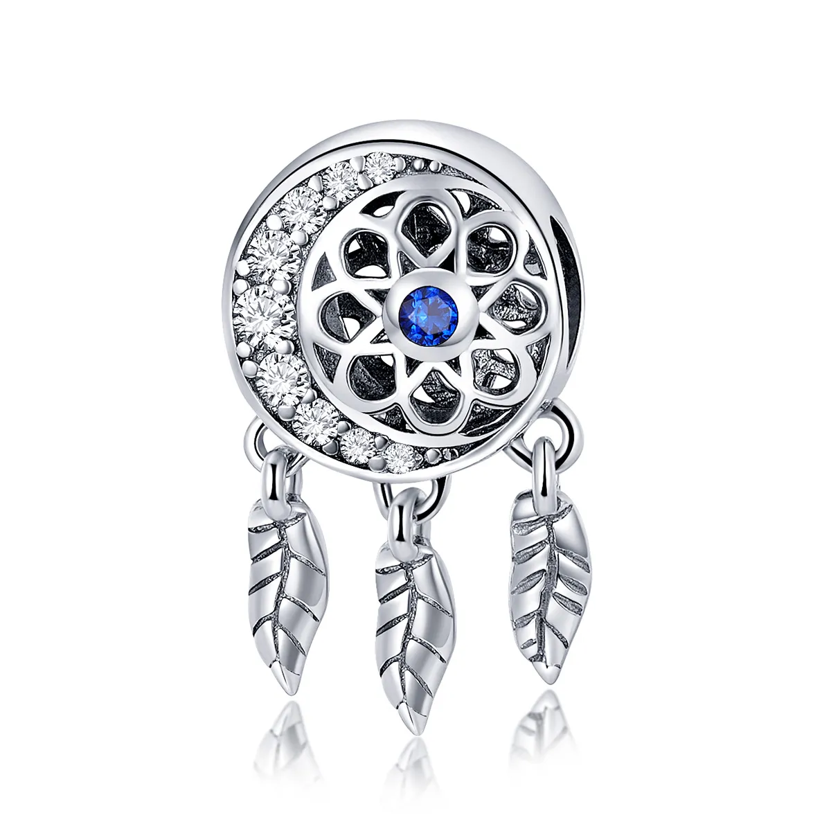 Pandora Style Silver Spiritual Dreamcatcher Charm - SCC718