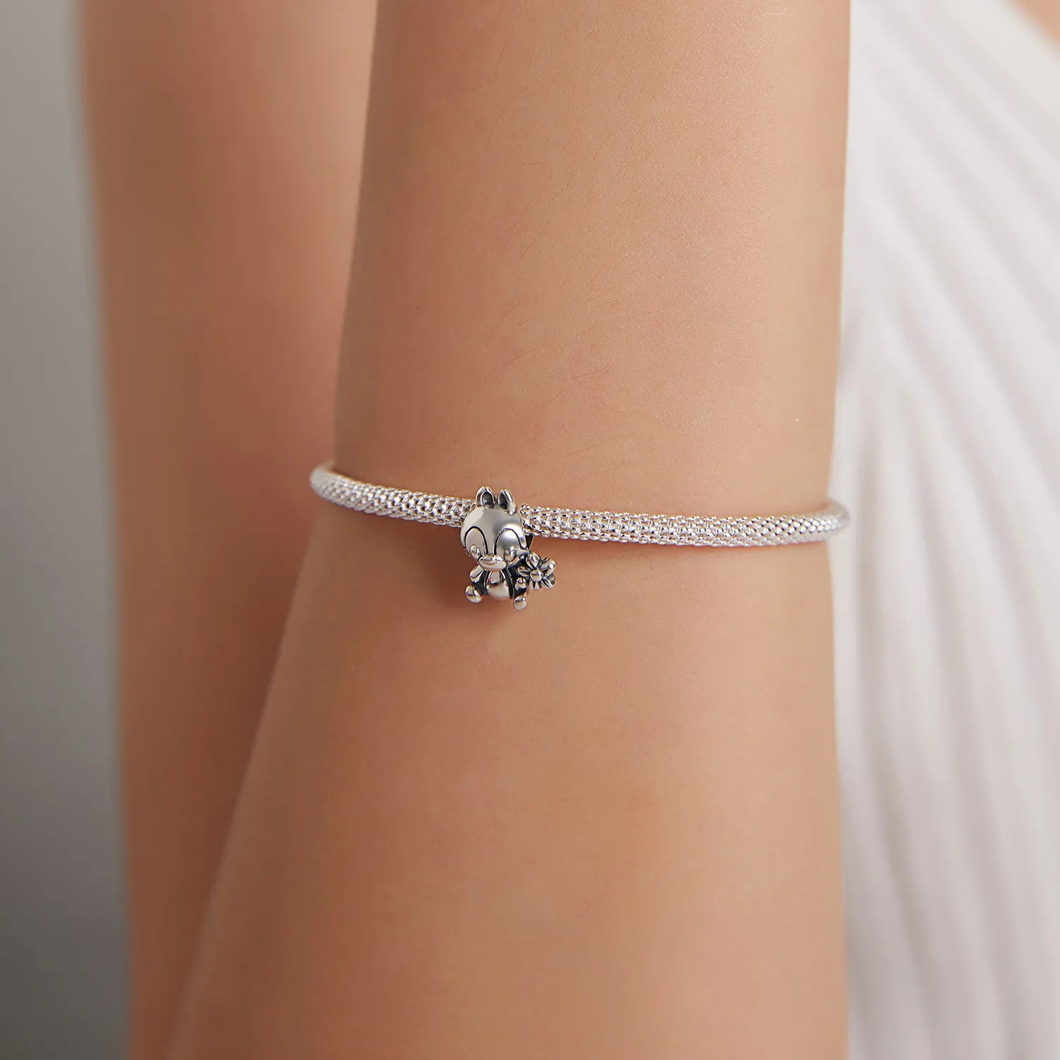 Pandora Style Silver Squirrel Boy Charm - SCC1868