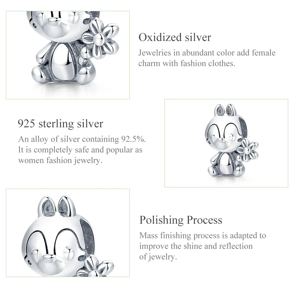 Pandora Style Silver Squirrel Boy Charm - SCC1868