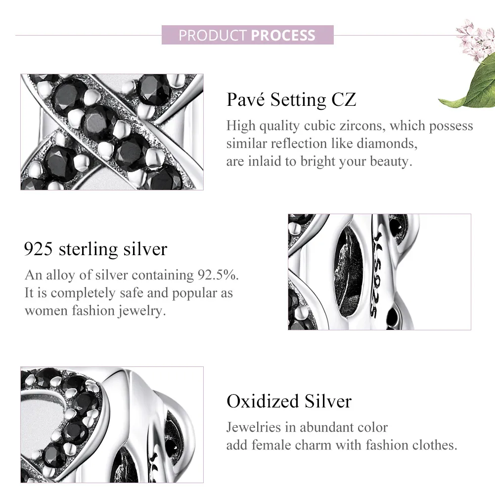 Pandora Style Silver Symbol of Infinity Charm - SCC1498