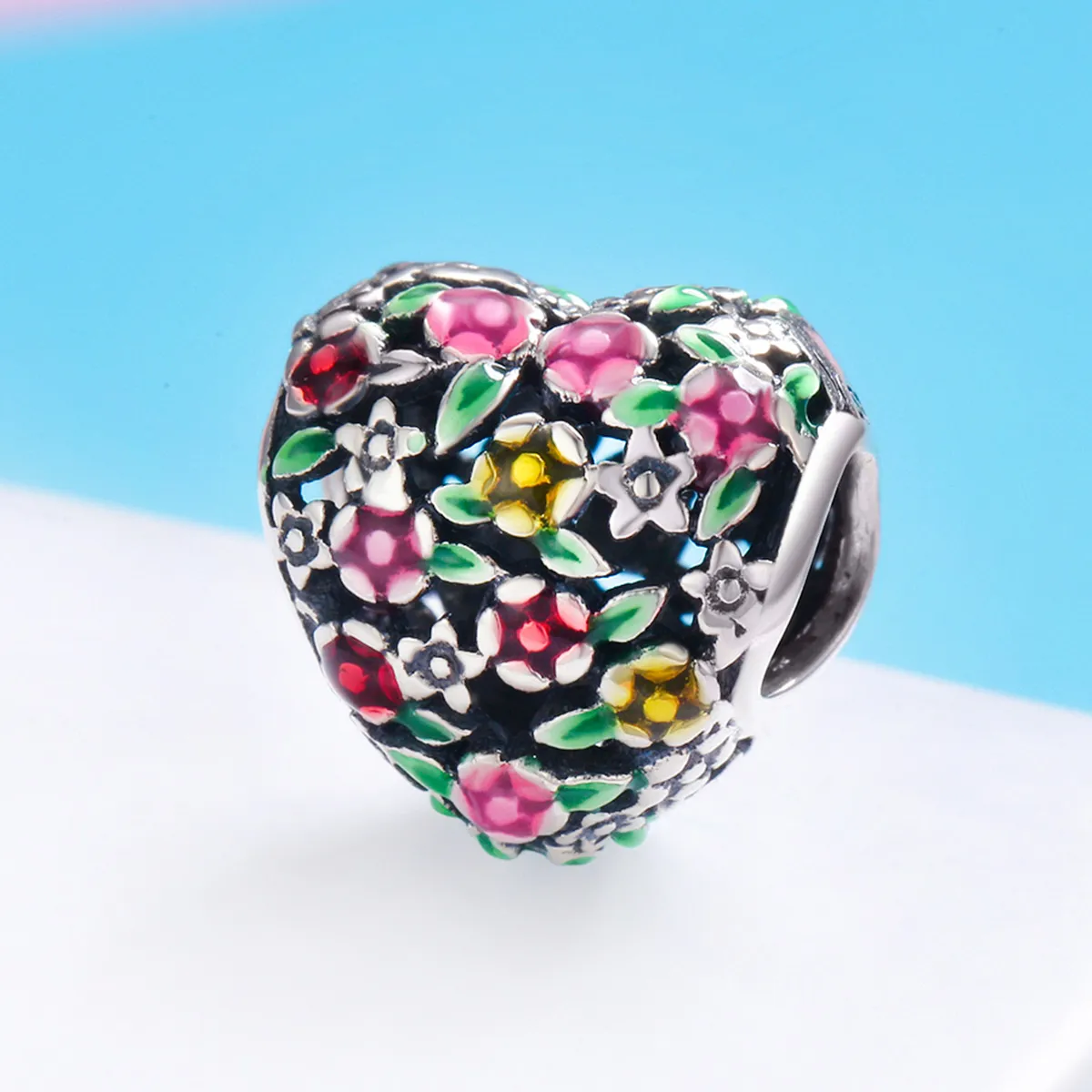 Pandora Style Silver The Valley of Wind Flowers Charm - SCC646