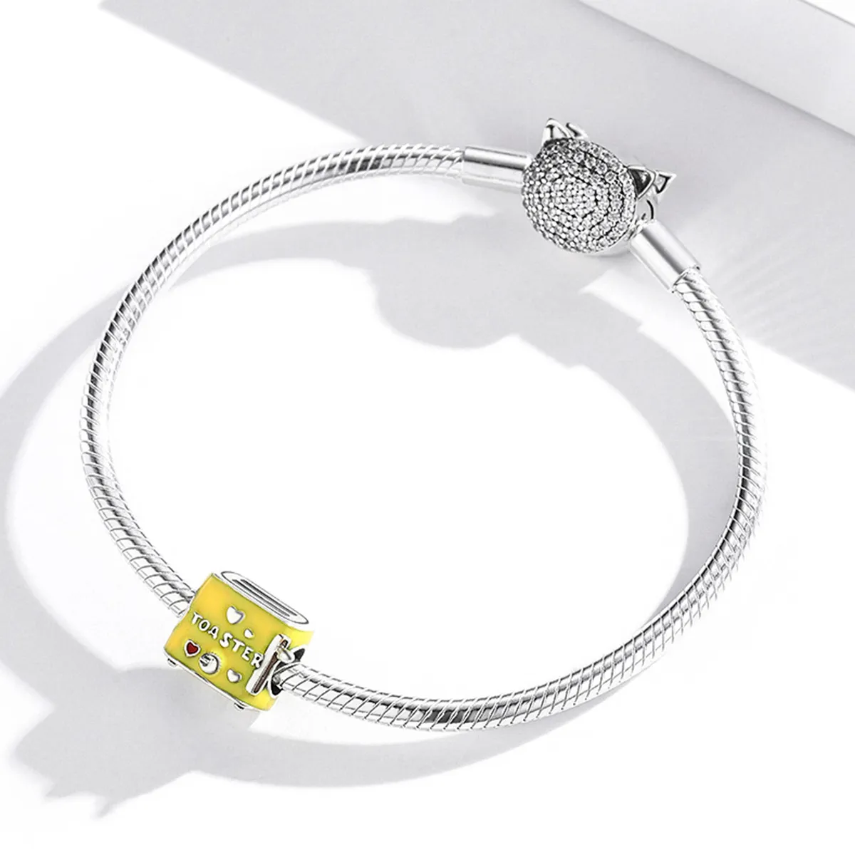 Pandora Style Silver Toaster Charm - SCC1863
