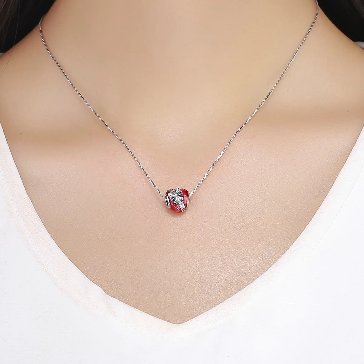 Pandora Style Silver Valentine'S Day Love Gift Charm - SCC741