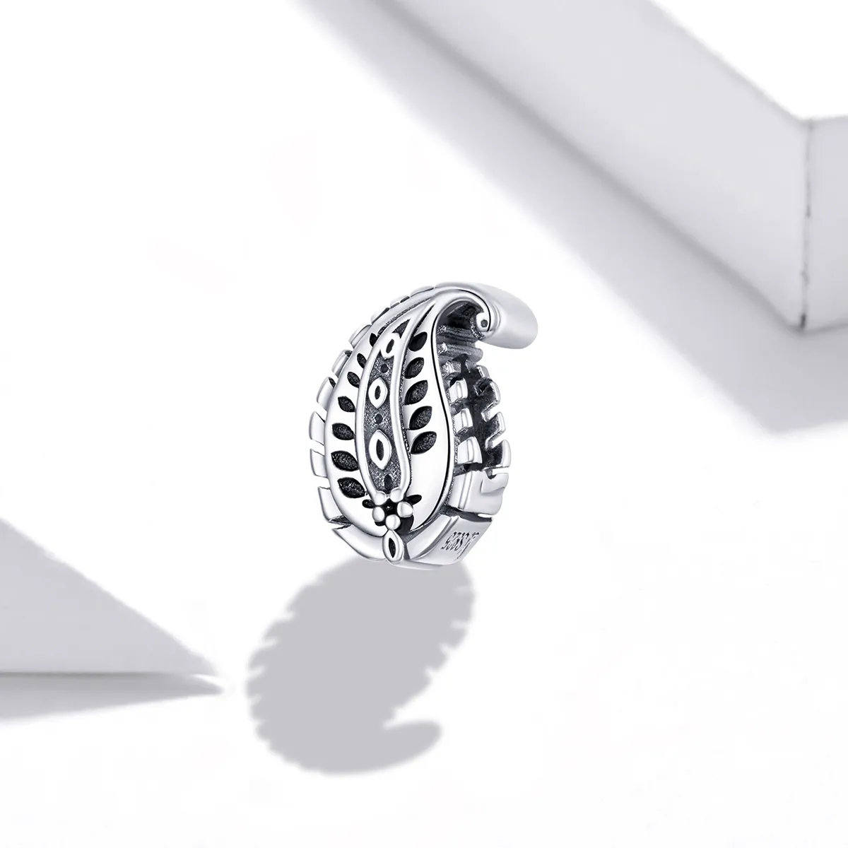 Pandora Style Silver Vintage Leaves Charm - SCC1824