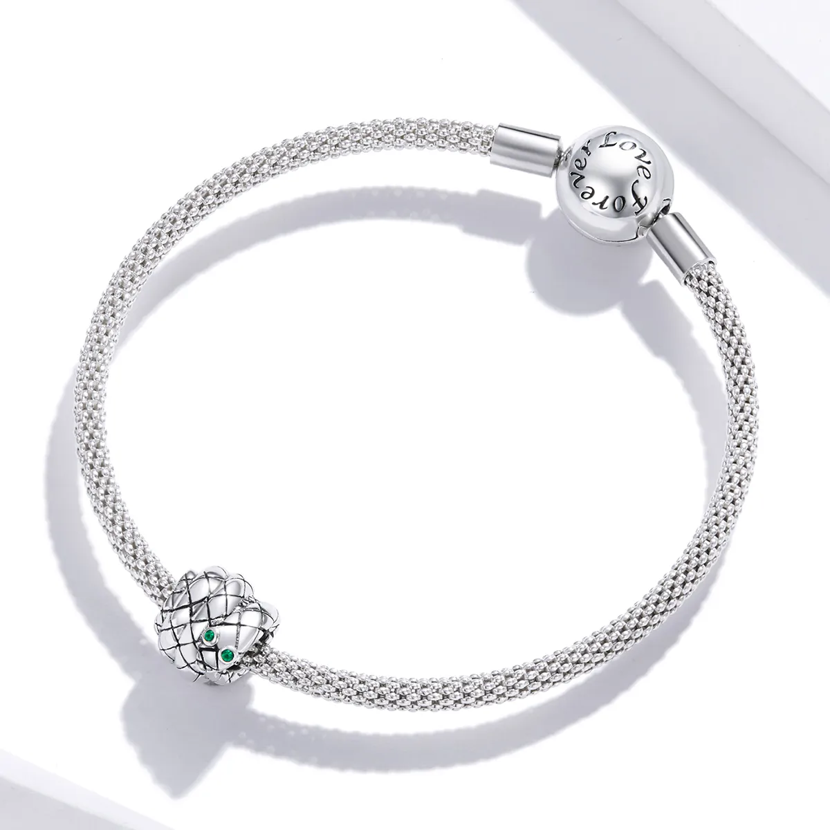 Pandora Style Silver Vintage Snake Charm - SCC1770