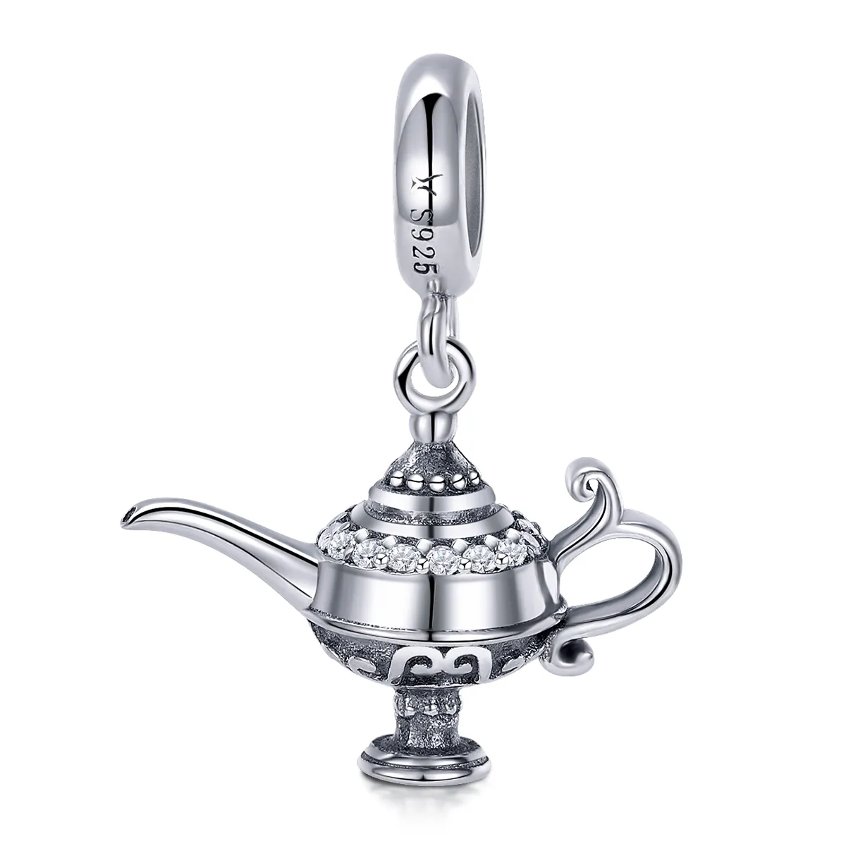 Pandora Style Silver Aladdin'S Lamp Dangle - SCC703