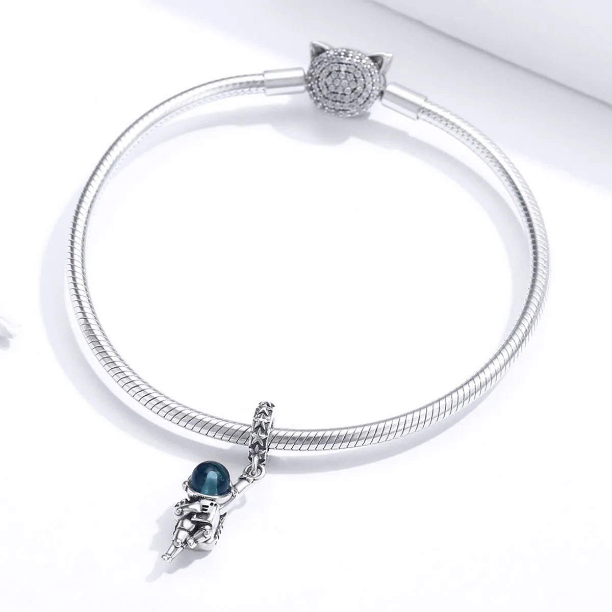 Pandora Style Silver Astronaut Dangle - BSC202