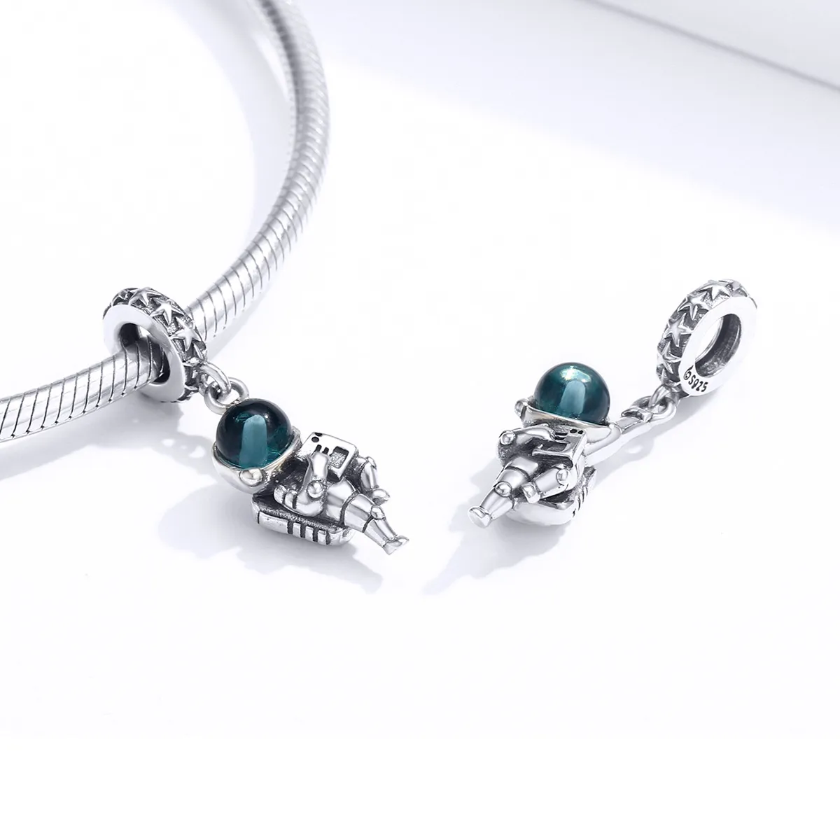 Pandora Style Silver Astronaut Dangle - BSC202