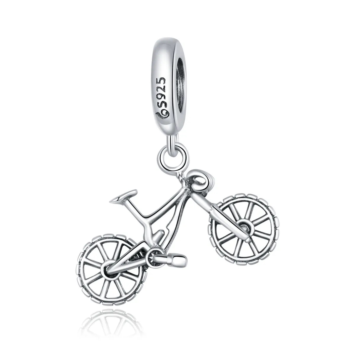 Pandora Style Silver Bicycle Dangle - BSC384