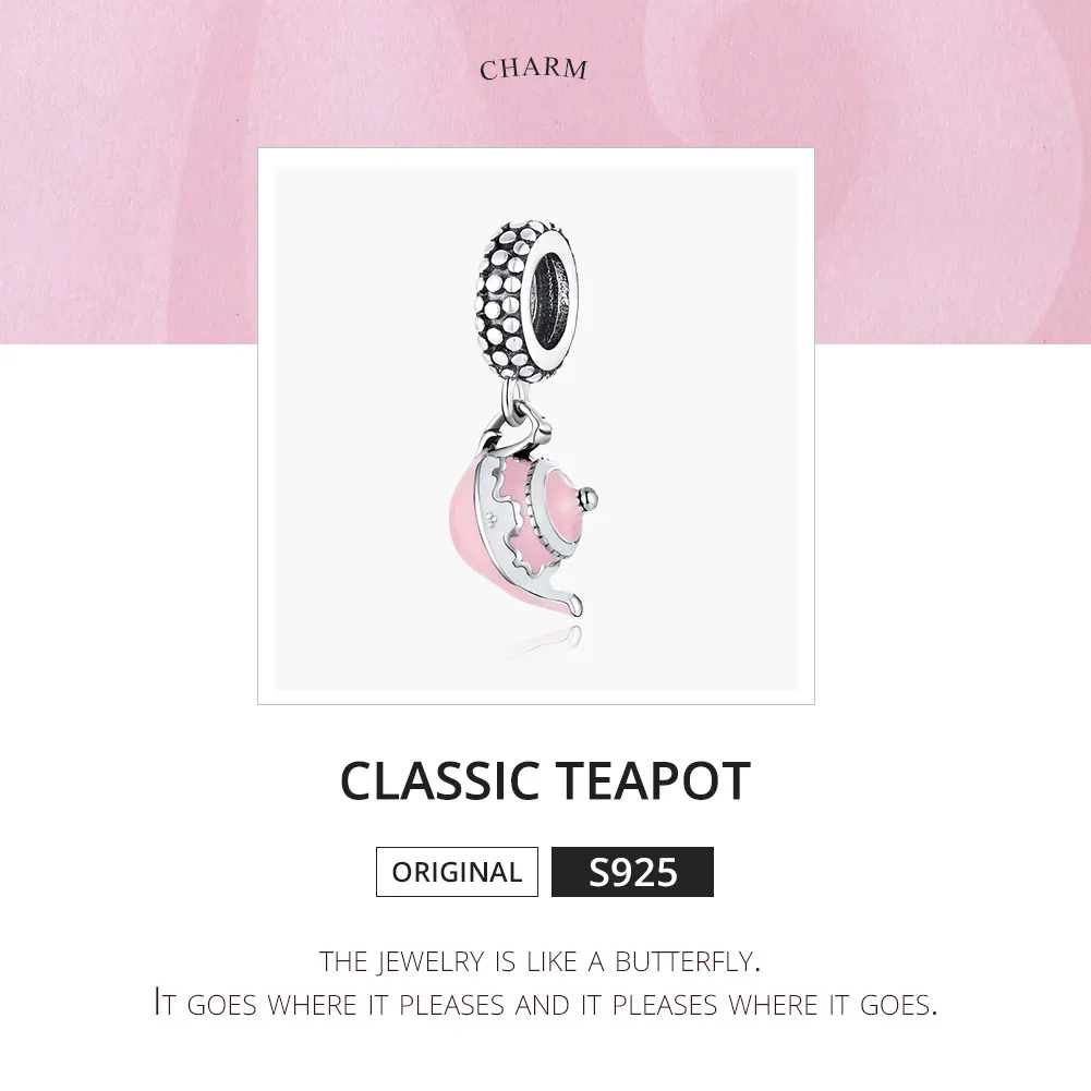 Pandora Style Silver Classic Teapot Dangle - SCC1492