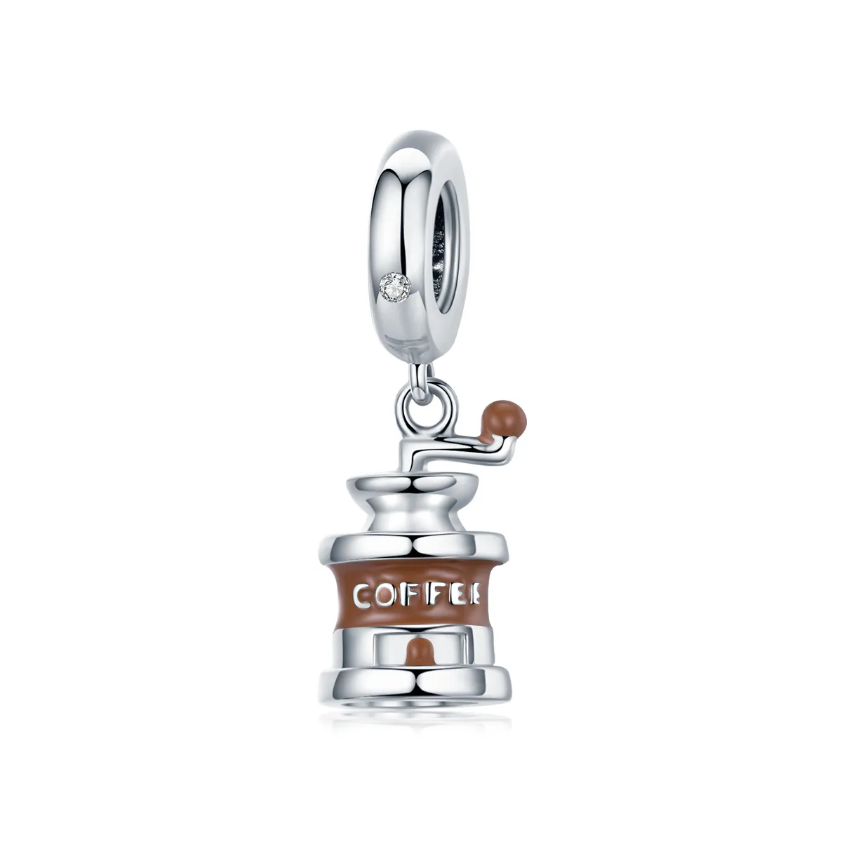 Pandora Style Silver Coffee Grinder Dangle - BSC170