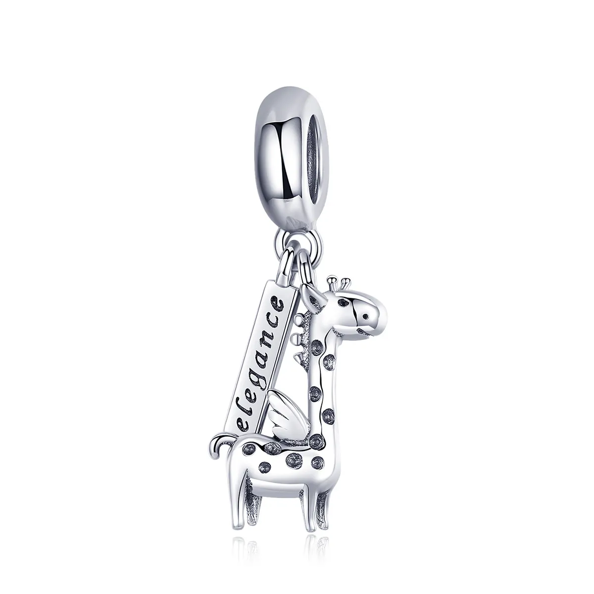 Pandora Style Silver Cute Giraffe Dangle - SCC976
