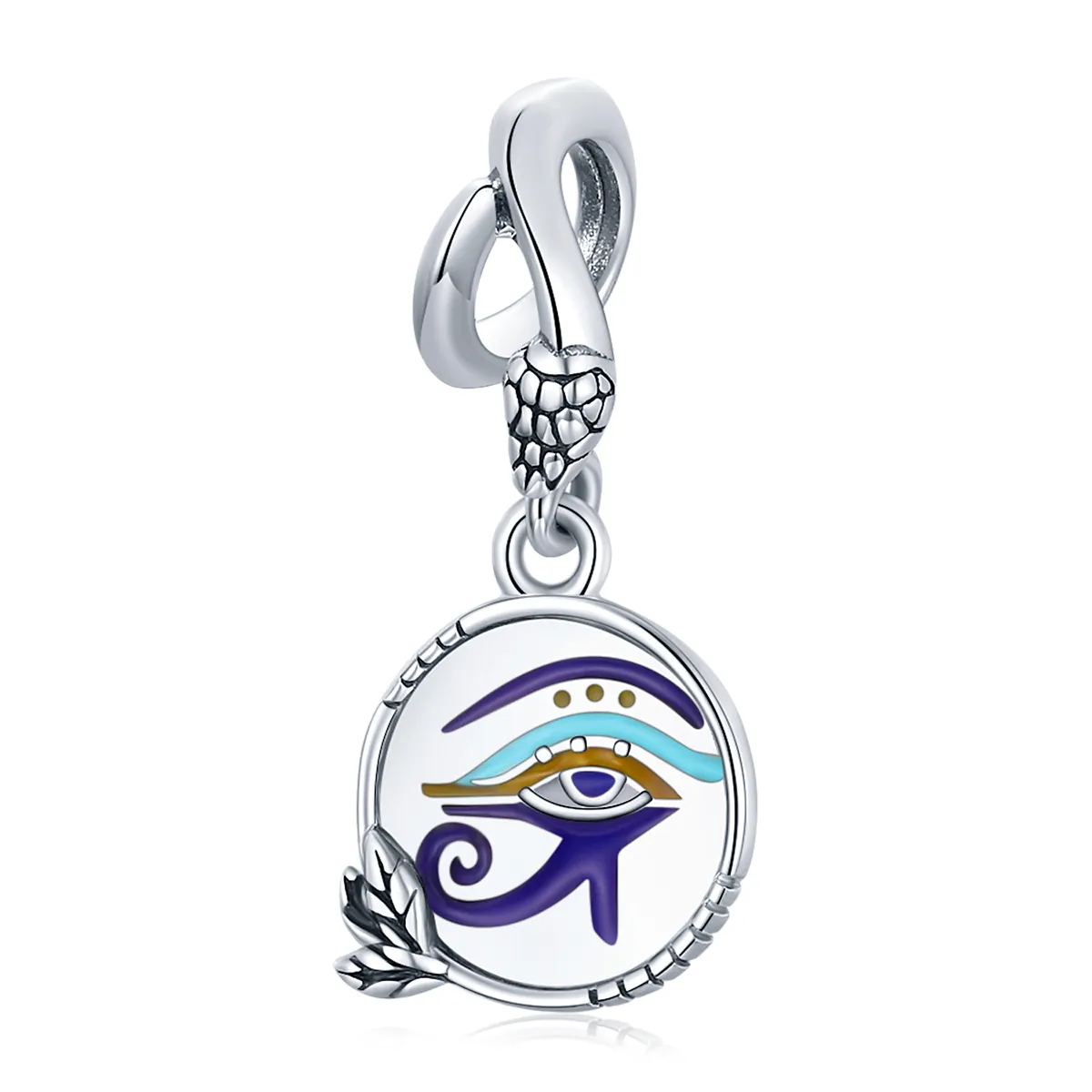 Pandora Style Silver Egypt - Twin Eyes Dangle - SCC1857