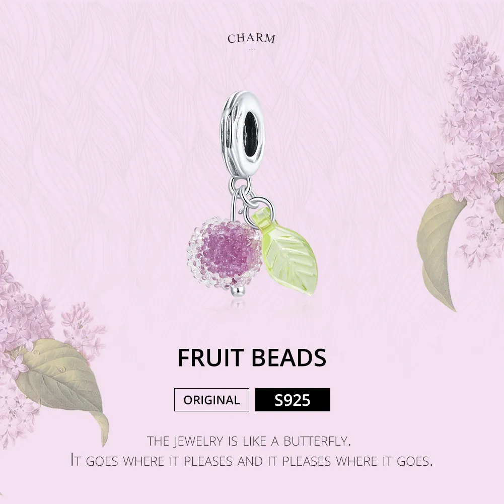 Pandora Style Silver Fruit Dangle - SCC1802