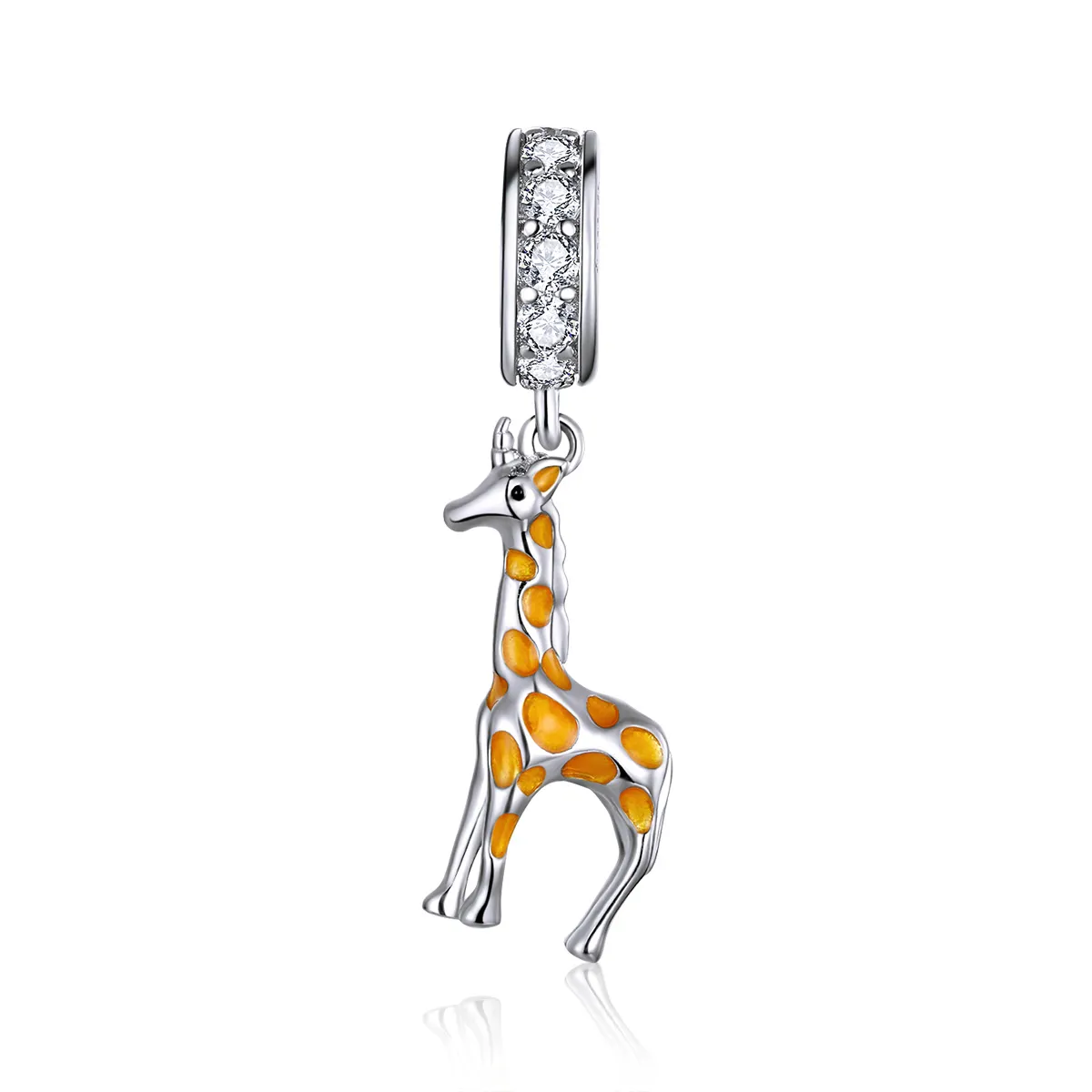 Pandora Style Silver Giraffe Dangle - BSC258