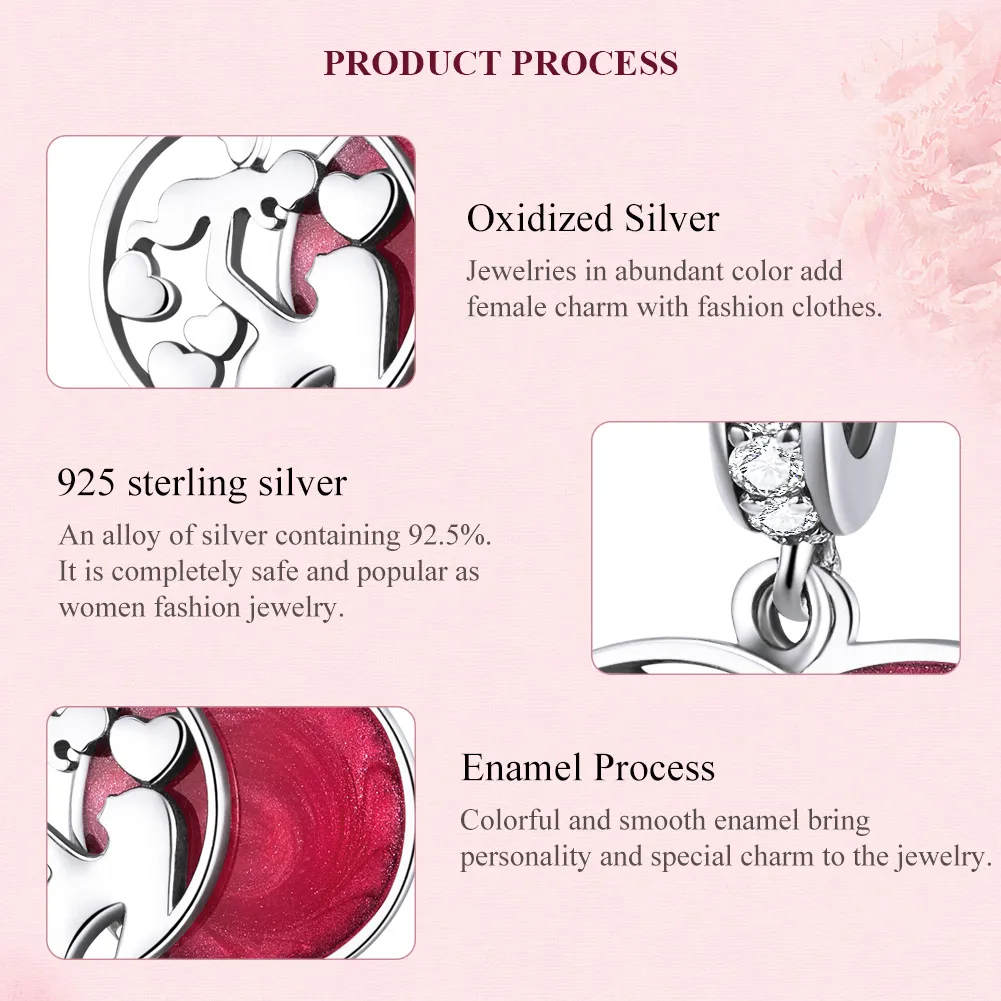 Pandora Style Silver Maternal Love Dangle - SCC1460