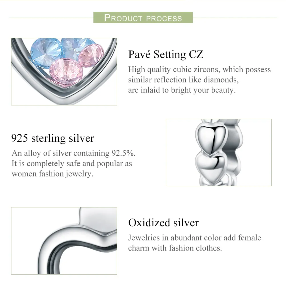 Pandora Style Silver Memory Bottle Dangle - SCC588