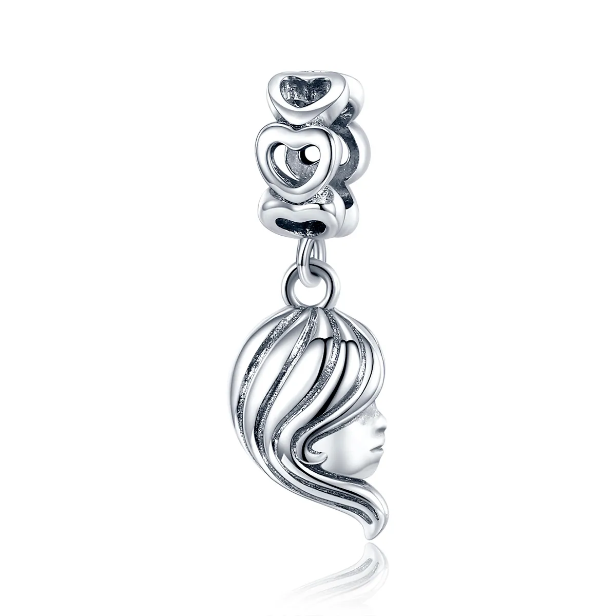 Pandora Style Silver Mother And Daughter Dangle - BSC275
