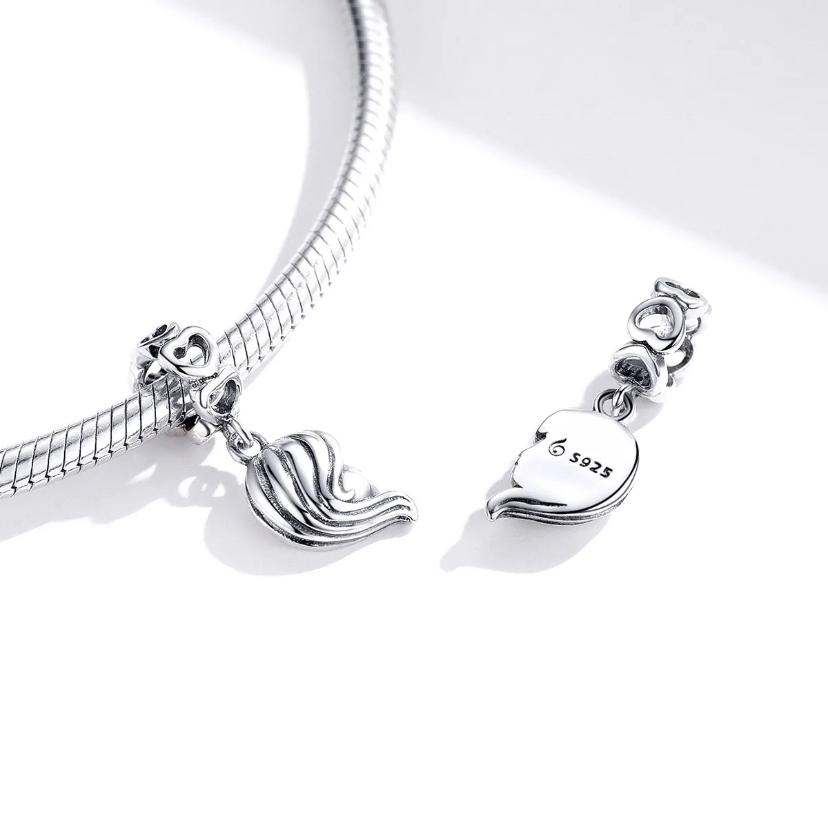 Pandora Style Silver Mother And Daughter Dangle - BSC275