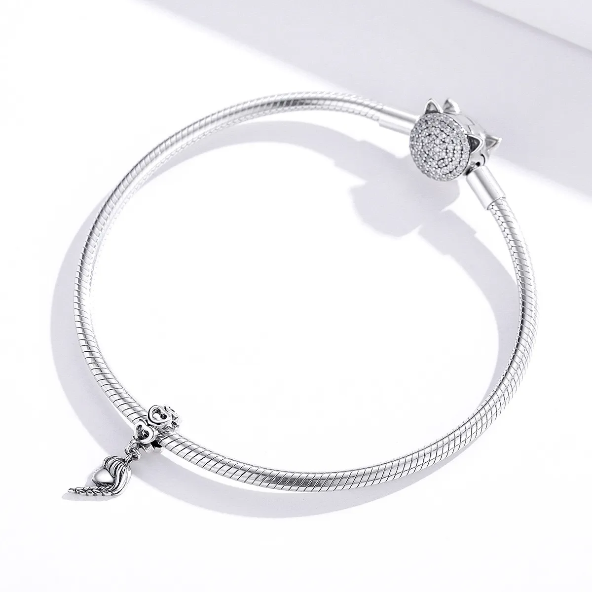 Pandora Style Silver Mother And Daughter Dangle - BSC276