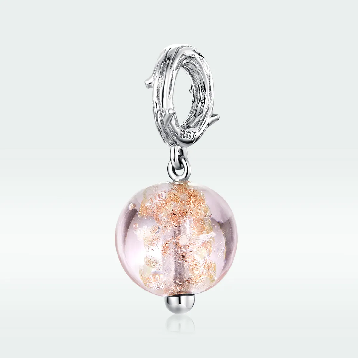 Pandora Style Silver Murano Dangle - SCC1496