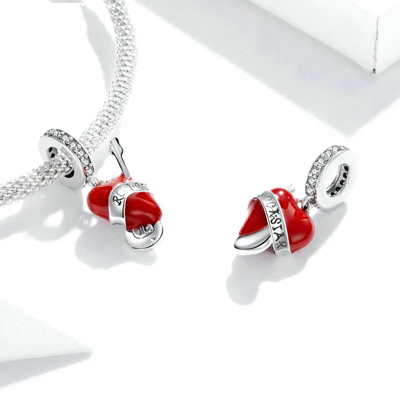 Pandora Style Silver Rockstar Dangle - SCC1627