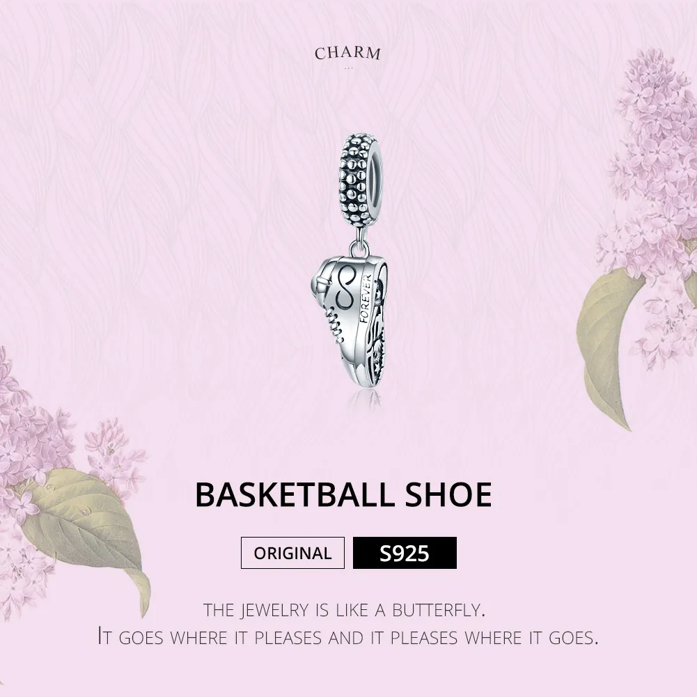 Pandora Style Silver Running Sneaker Dangle - SCC1541